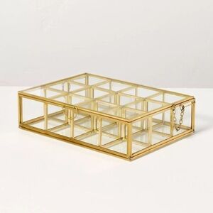 Hearth & Hand Magnolia Small Metal and Glass Display Box